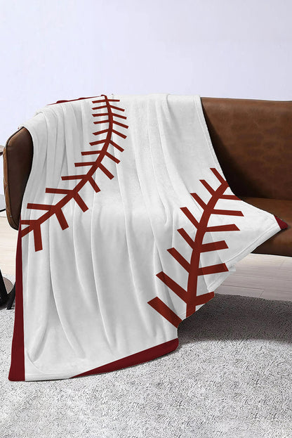 White Ball Game Fashion Fleece Blanket 130*150cm