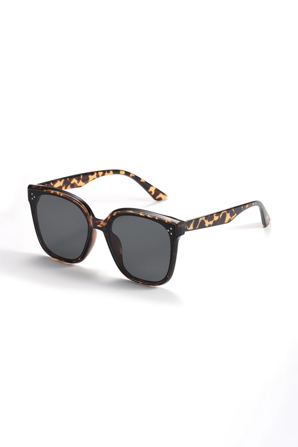 Leopard Square Frame Vintage Sunglasses