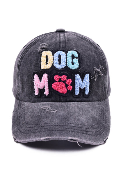 Black DOG MAMA Baseball Cap
