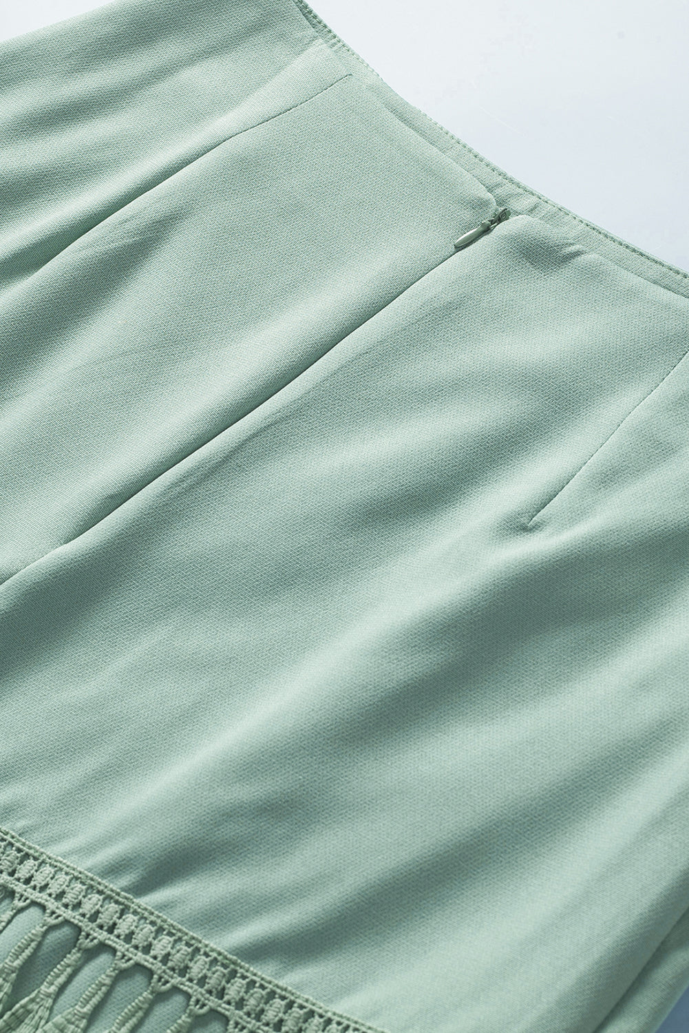 Tiered Tassel Zip-up High Waist Mini Skirt